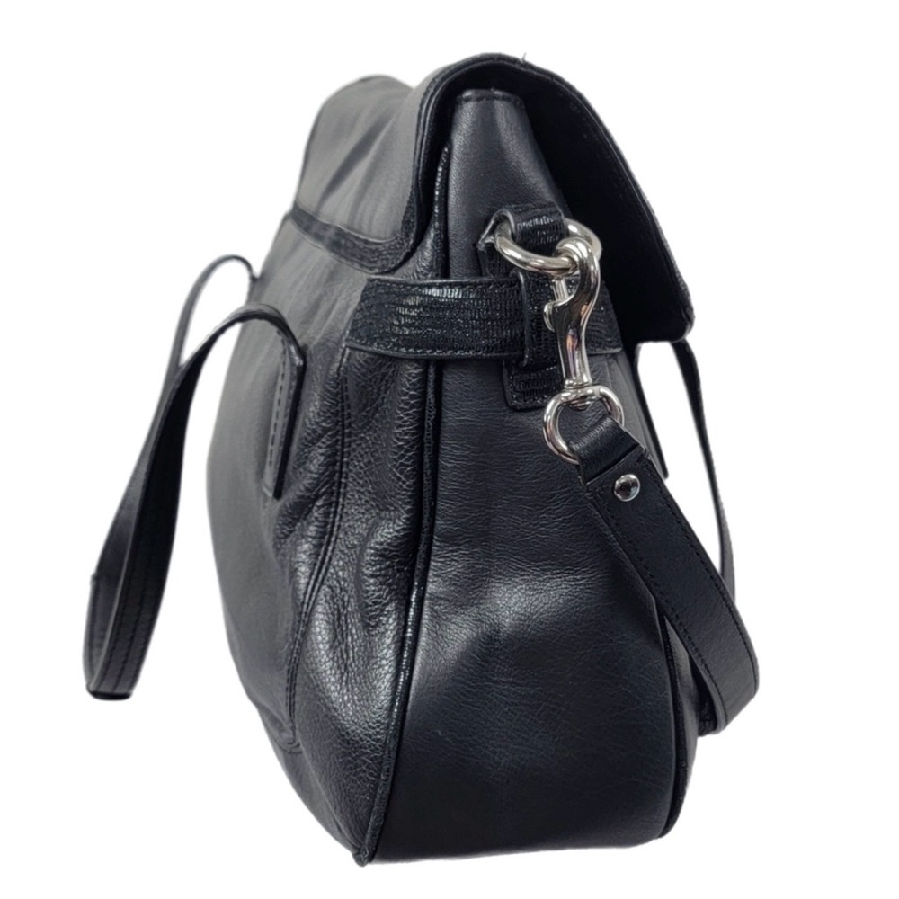 Coach Taylor Leather Satchel Black Shoulder Bag Crossbody F26781 - Picture 15 of 15